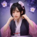 陈墨白，后期修图师，在双屏工作台前专注调色，屏幕上显示写真修图对比效果